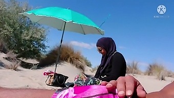 Surprised Muslim At The Beach When I Exposed My Genitalia!