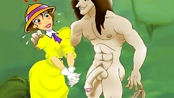 Famous Cartoon Porn Featuring Tarzan And Jane In Hardcore Orgy