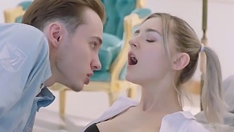 Russian Girl Seduces And Gives Herself To Boy With A Big Boner