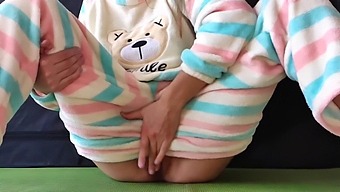 Teen In Nightclothes Pleasures Herself To A Squirting Climax