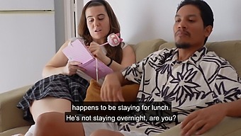 Martina'S Provocative Behavior With Her Father'S Companion In High Definition