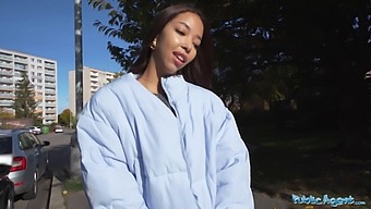 Asian Cowgirl Takes A Wild Ride On A Public Agent'S Cock In Hd